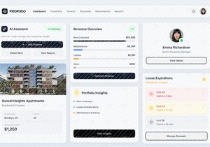 Modern Property Management Dashboard UI/UX