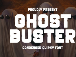 Ghost Buster - Condensed Quirky Font preview picture