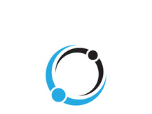 C circle Letter Logo Template vector icon design