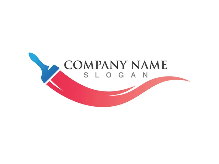 Paint logo business vector icon