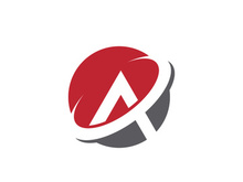 A Letter icon Logo illustration design