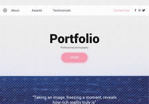Photography Portfolio UI