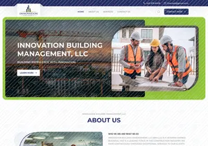 Construction - Building innovation Halaman Landas UI kit