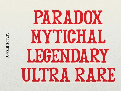 Walds Misery | Fantasy Display Font