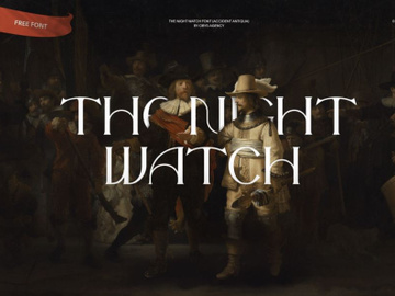 The Night Watch Free Font preview picture