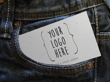 Card On Jeans Free Mockup preview picture