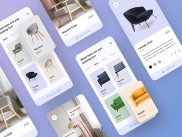Furniture App UI kit preview picture