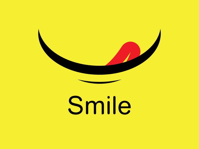 Smile emote Vector Template Design