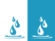 Water drop logo template vector illustration design