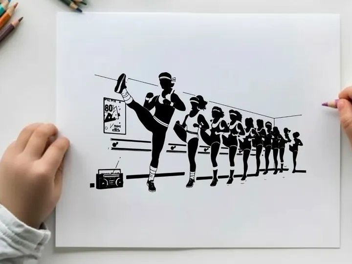 Silhouette of a runner leading a pack in a marathon silhouette
