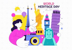 Ilustración del Día Mundial del Patrimonio 10