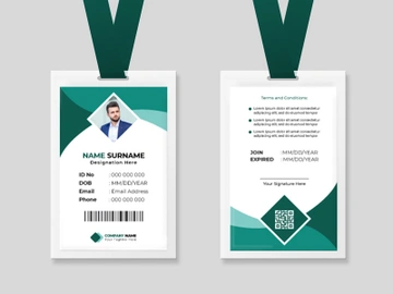 Corporate ID Card Template Ver-4 preview picture