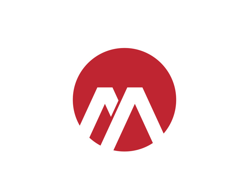 M Letter illustration icon Logo Template