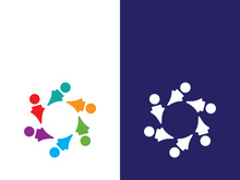 Community, network and social icon design template