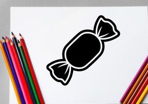 Wrapped Candy Illustration for Confectionery and Snack Packaging