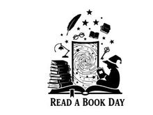 read a book day celebration flat design vector illustration