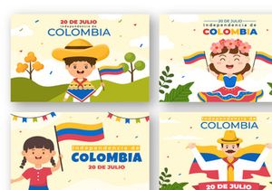13 De Julio Colombia Illustration