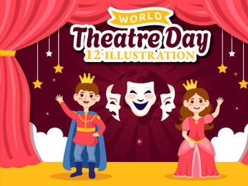 12 World Theatre Day Illustration preview picture
