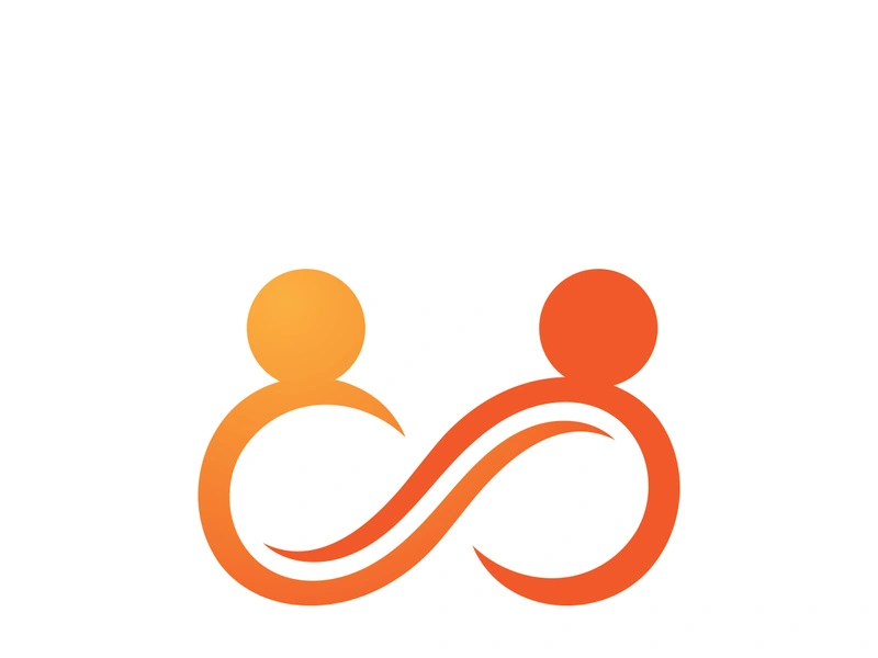 infinity people  family and community logo vector