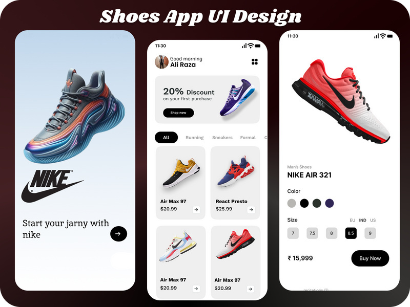 Shoe Store App UI Design
