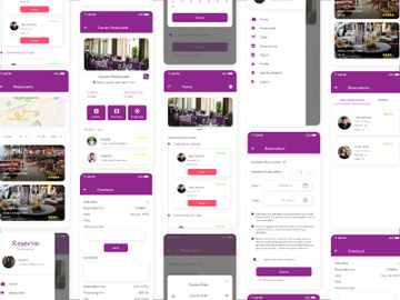 Reservation app design 2 preview picture