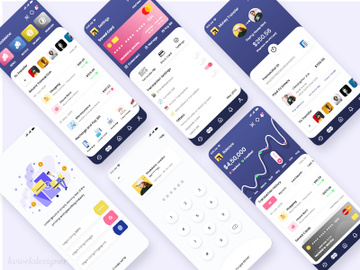 Wallet and Money Transfer Mobile App UI Kit preview picture