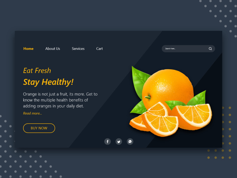 Online fruit delivery Website Template