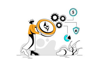 NFT  Flat Illustration concept