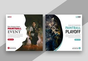 Paintball Tournament Social Media Post Template