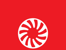 vortex circle red vector illustration icon Logo