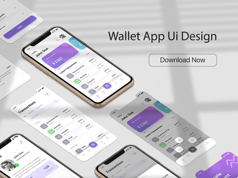 Wallet App UI Template