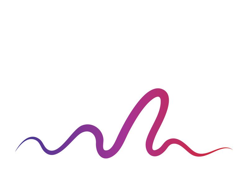 Sound waves vector illustration design template