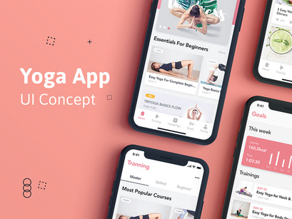 Yoga Fitness App UI Kit