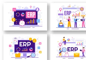 13 ERP Enterprise Resource Planning System Illustration