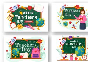 14 Happy Teacher's Day Illustration