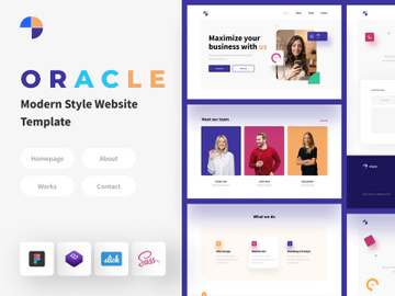 Oracle - Modern Style Website Template preview picture