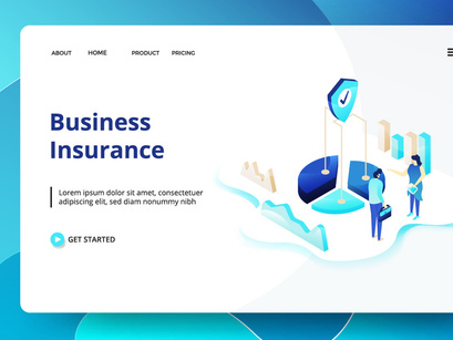 Business Insurance sets Illustration