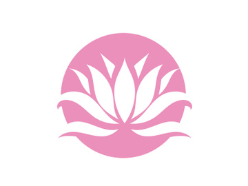Lotus flower health meditation logo symbol preview picture