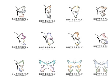 Butterfly Logo Design, Beautiful Flying Animal preview picture