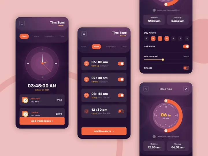 Smart Alarm App Design
