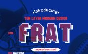 Frat Font - Modern Uppercase Sans Serif