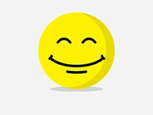 Smile emote Vector Template Design