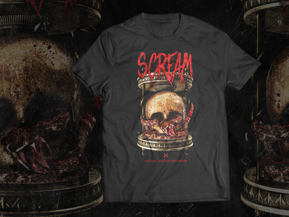 Scream - Graphic T-Shirt Design