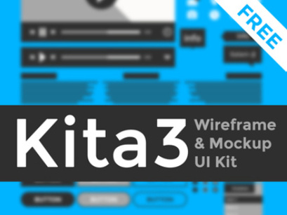 Kita3 : Wireframe & Mockup UI Kit