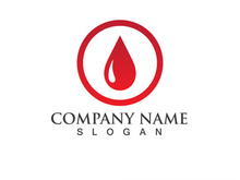 Blood drop donor vector icon