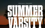 Summer Varsity - Condensed Slab Serif Font