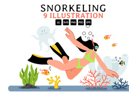 9 Snorkeling Adventure Illustration preview picture