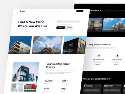 Grast - Property Rental Landing Page