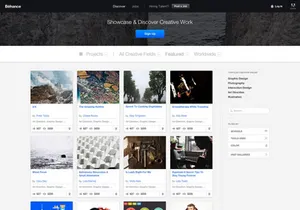 Behance GUI - free sketch template