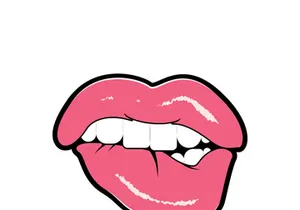 Woman's lips icon vector illustration design template